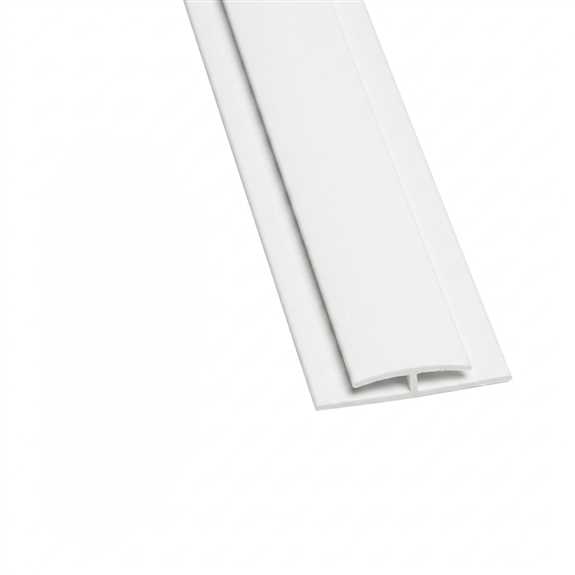FRP 8' Bright White Division Bar Molding